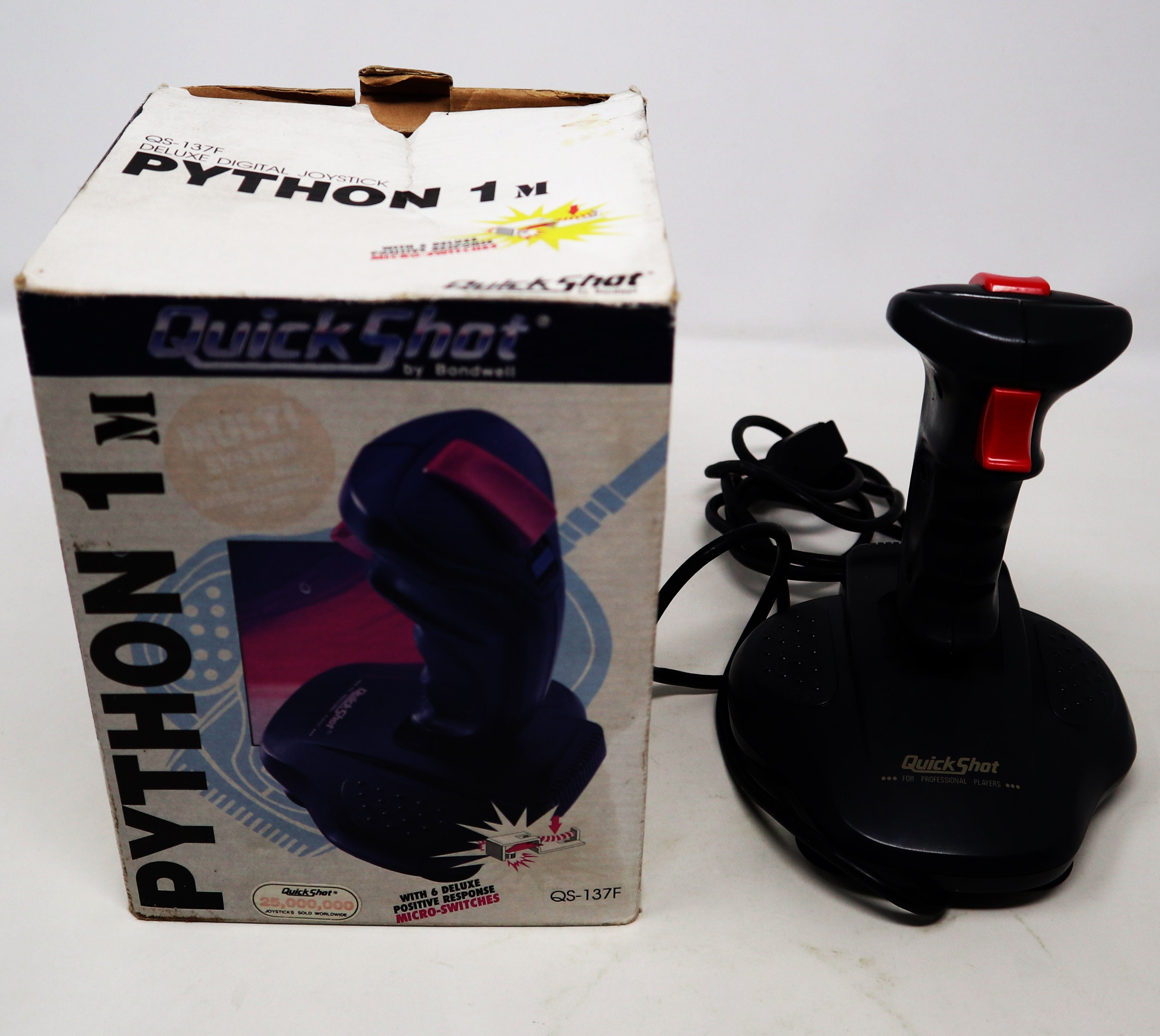 Vintage 1991 90s Quickshot by Bondwell Python 1 for Sega Atari ...