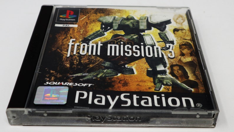 Vintage 2000 Playstation 1 PS1 Front Mission 3 Video Game Pal Version Black Label 1 Player image 5