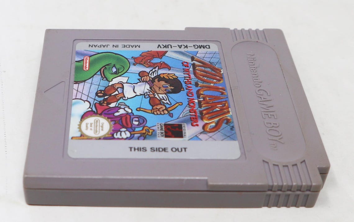 Vintage 1990s Game Boy Compact Video Game System Kid Icarus Of Myths And Monsters Cartridge Video Game Pal UK Version Retro, photo 3 of 5