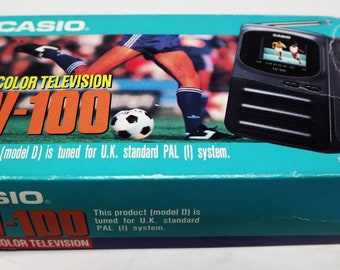 ビンテージ カシオ LCD カラーテレビ TV-100 ポケット