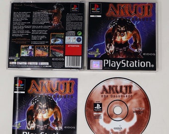 Vintage 1999 90s Playstation 1 PS1 Akuji the Heartless Video Game