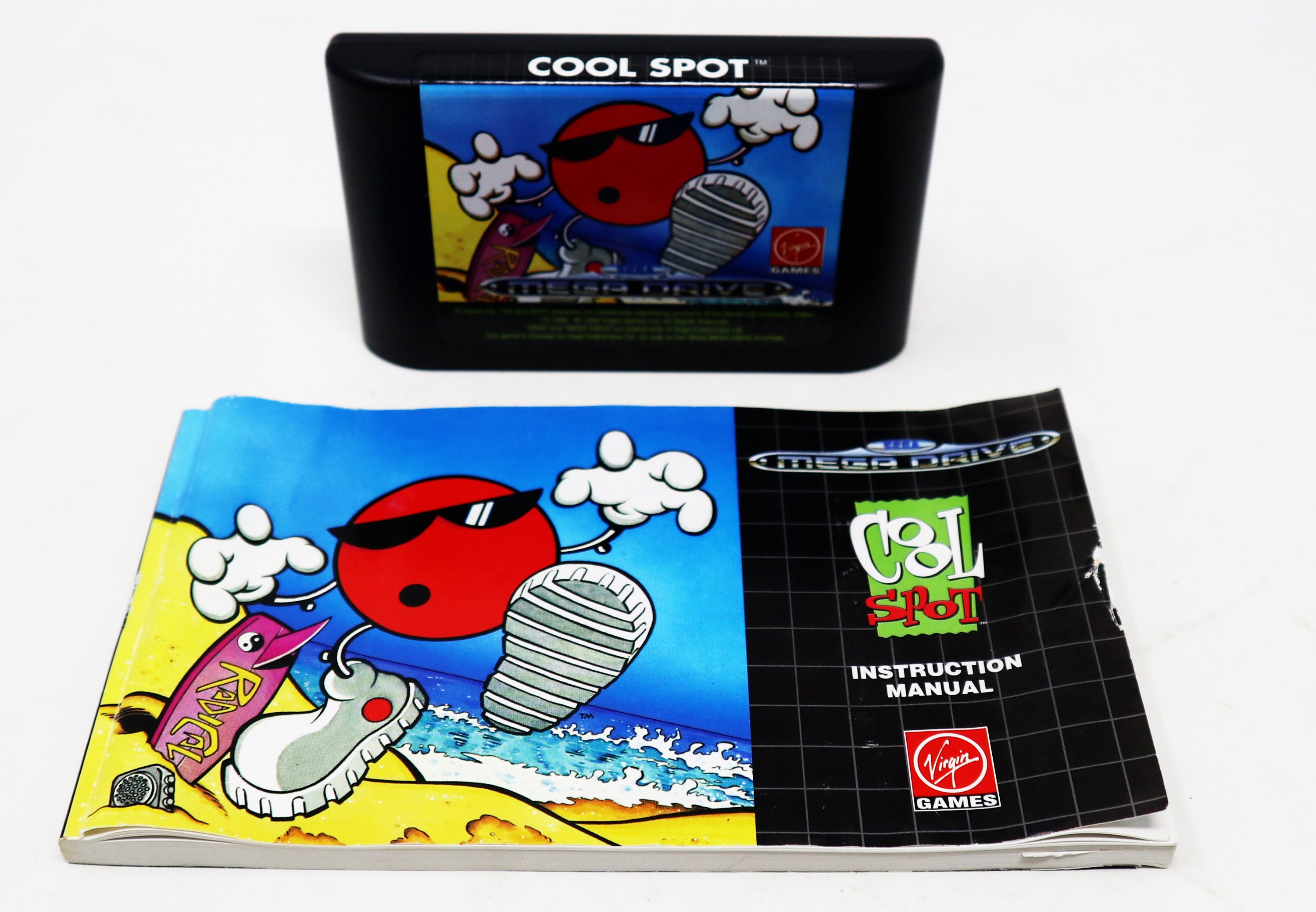 Jeu SEGA MEGA DRIVE : Cool Spot - Version PAL EUR - Complet Avec Boîte, Manuel Et Jeu - État Correct
