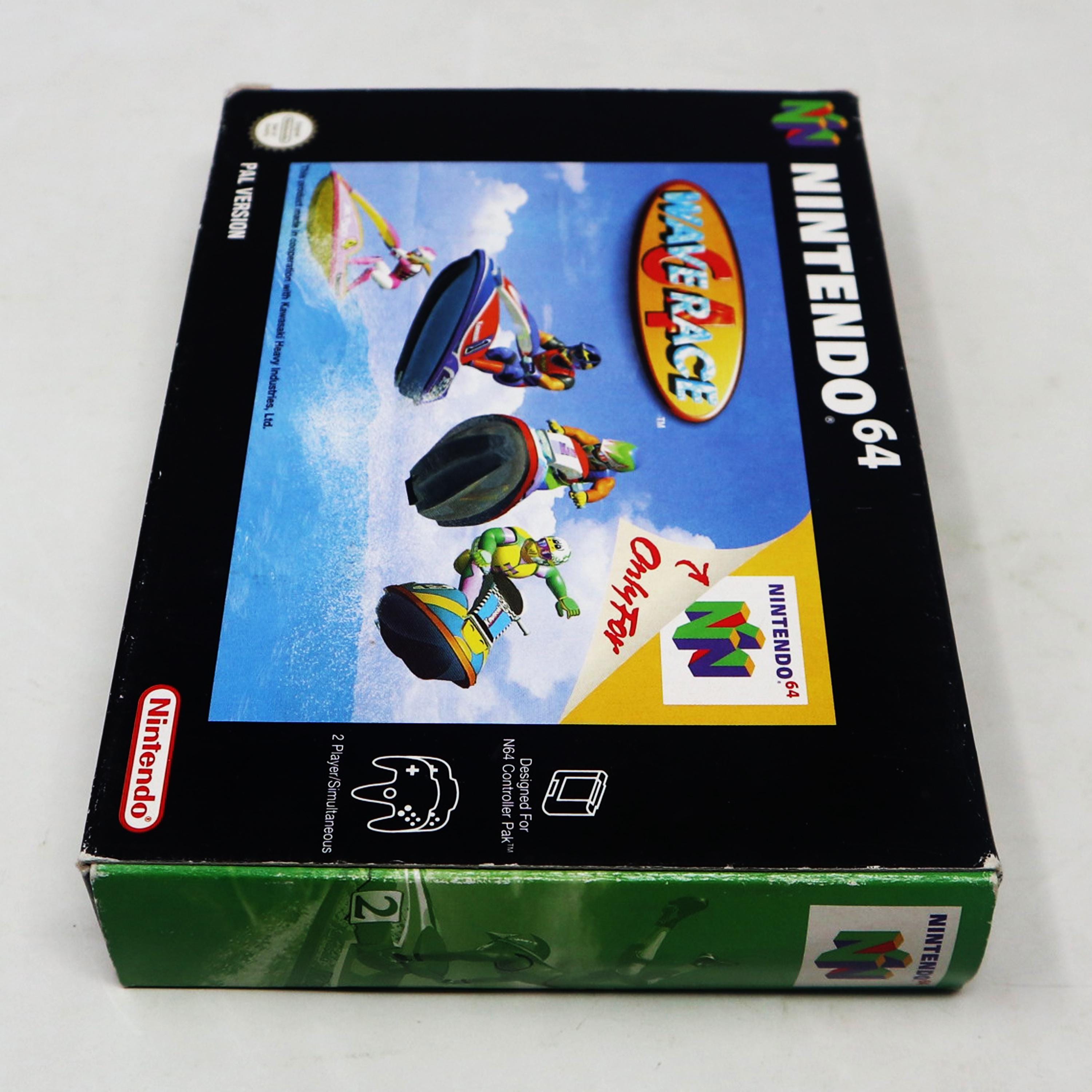 Vintage 1996 90s Nintendo 64 N64 Wave Race 64 Video Game Boxed Pal