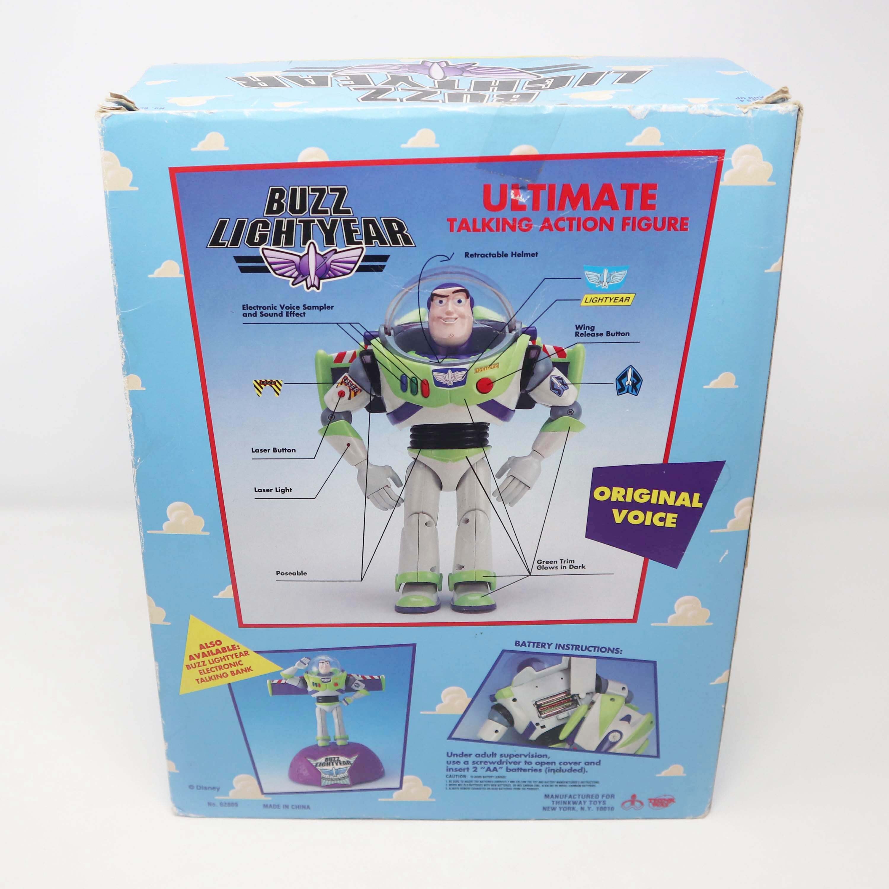 Vintage 1995 90s Disney Thinkway Toys Toy Story Buzz Vintage 1995 90s Disney Thinkway Toys Toy Story Buzz