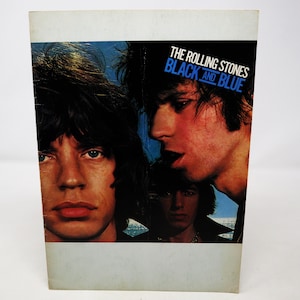 Vintage The Rolling Stones Black And Blue European Tour &#39;76 1976 Official Souvenir Concert Programme Program Book