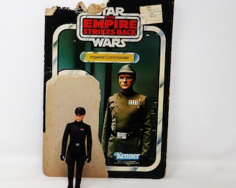Vintage 1980 80s Kenner Star Wars The Empire Strikes Back ESB Imperial Commander Action Figure + Cardback Rare