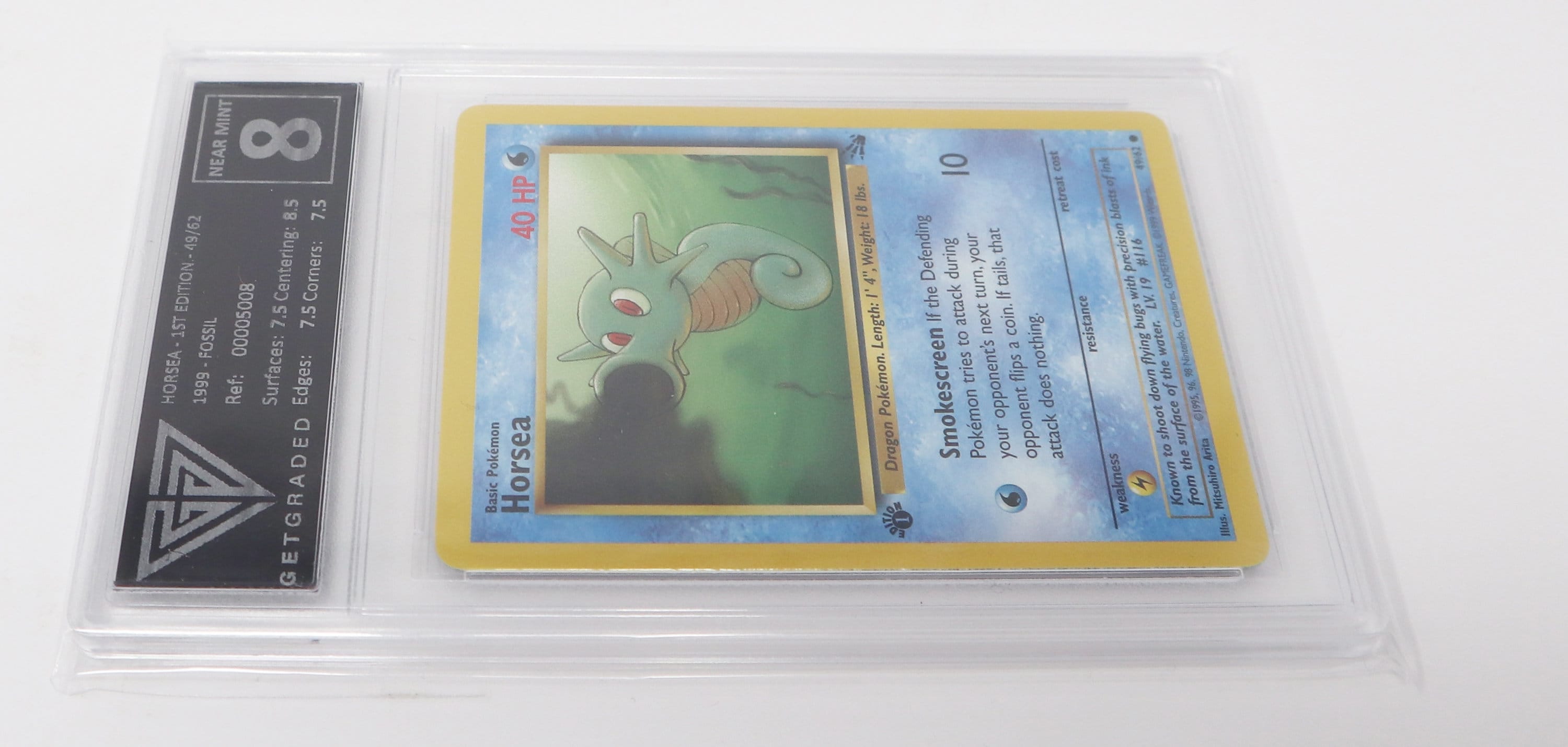1995 horsea pokemon card Pokémon Card Horsea #116 TV Animation Blue Logo 1st Print ENG L015266 – AGS  Collectibles