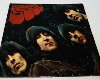 Vintage 1965 60s EMI Parlophone Records the Beatles - Rubber Soul