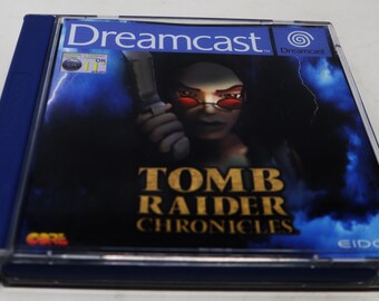 Vintage 2000 Sega Dreamcast Tomb Raider Chronicles Video Game PAL