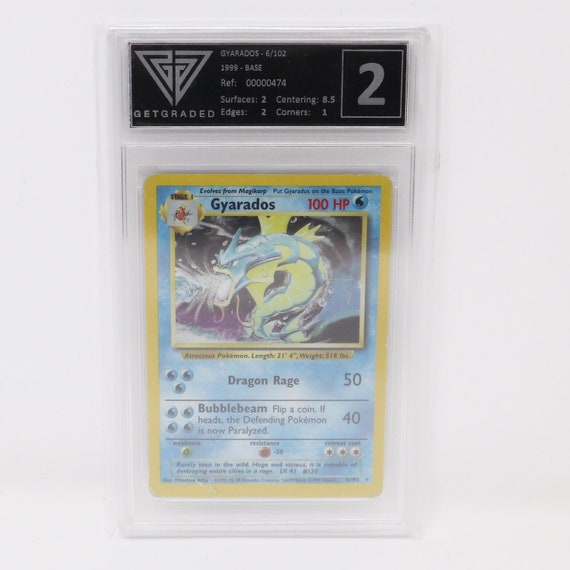 Vintage 1999 90s Nintendo Pokemon Gyarados 6/102 Base Trading Game Card Get  Graded 2 Rare - Etsy