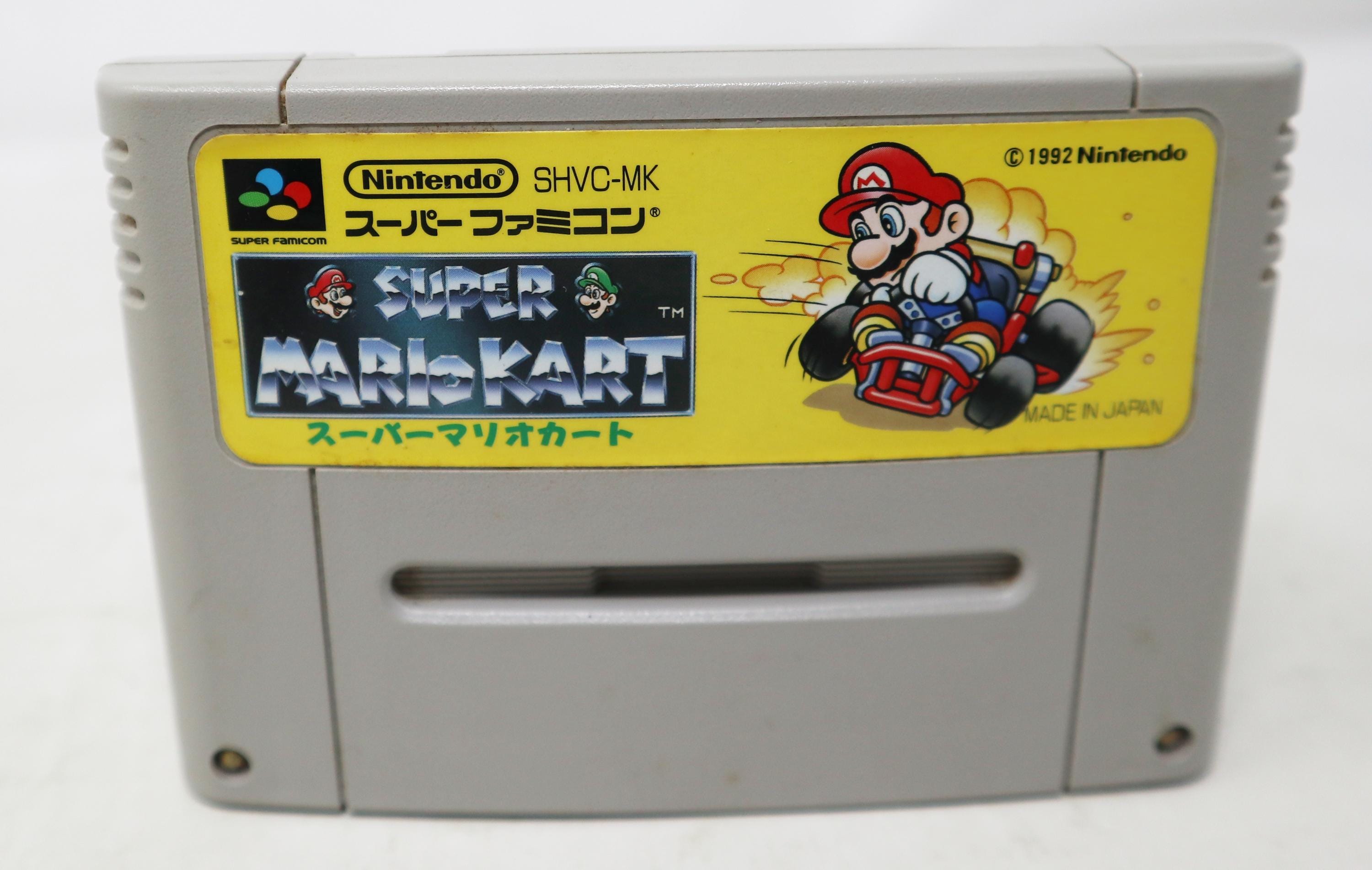 Vintage 1992 90s Nintendo SNES Super Famicom Super Mario Kart Mariokart ...