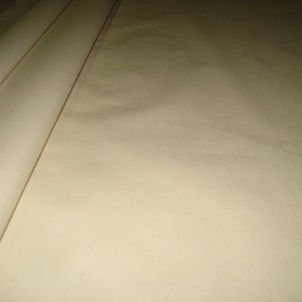 Down Proof Ticking: 100% Cotton 43"/ 62" Wide in Natural (By The Yard)