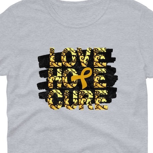 Gold Awareness Ribbon, Childhood Cancer Awareness, Childhood Cancer Survivor, Awareness Tees, Unique Gift for Her