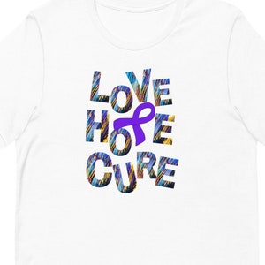 Purple Awareness Ribbon, Fibromyalgia Awareness, Cancer Awareness, Awareness Gifts, Awareness Clothing, Custom Group Shirts