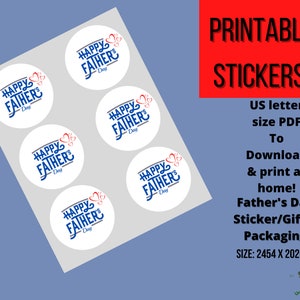 Printable Sticker Sheet Us Letter Size Digital Download Stickers, Happy ...
