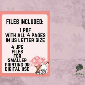 Printable Stationery Set US Letter Size PDF Instant Download - Etsy