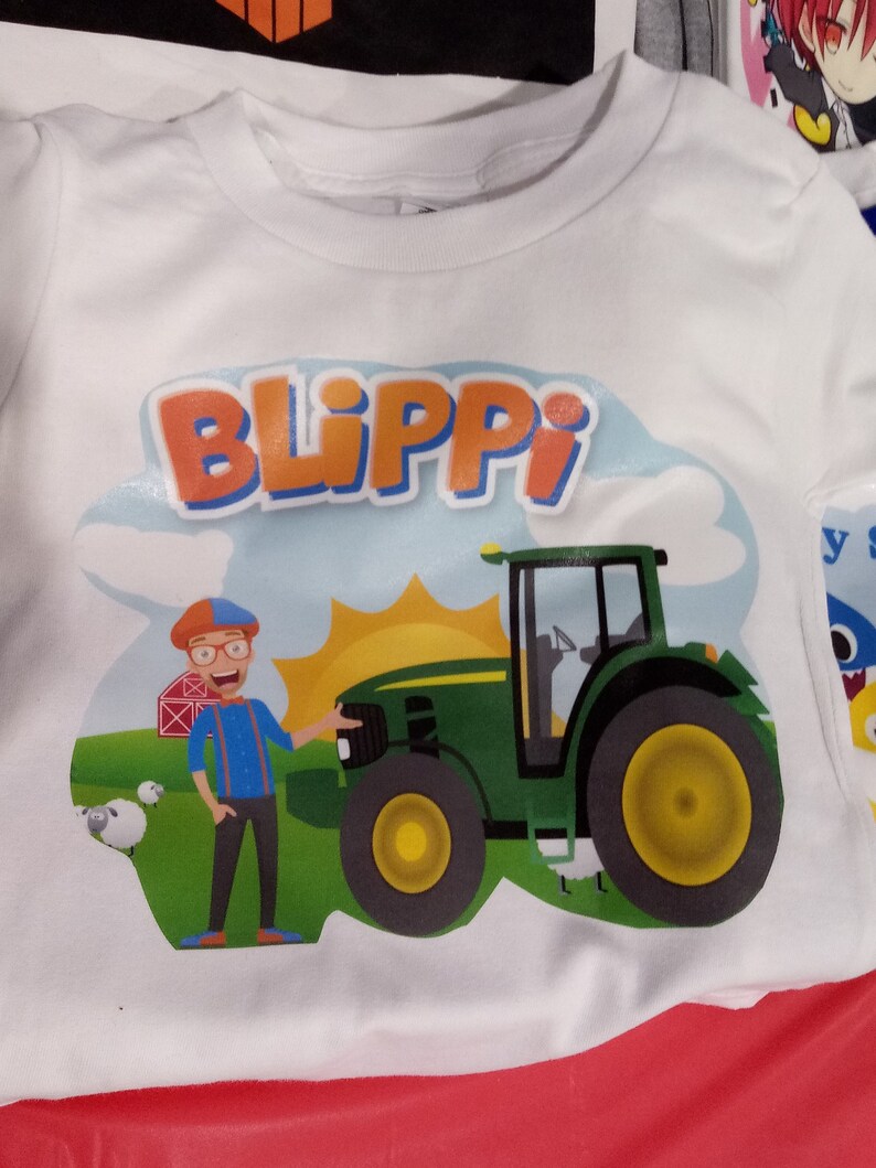 Toddler Youth Size Youtube Blippi Inspired Shirt Etsy