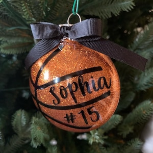Basketball personalized ornament