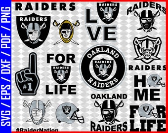 Raiders Cut File Etsy