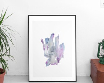 Falling in purple - watercolors (original)