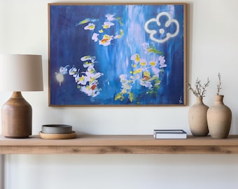 lily like | Matte Canvas - abstract modern art