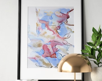 Floating creatures - Watercolours (Original)