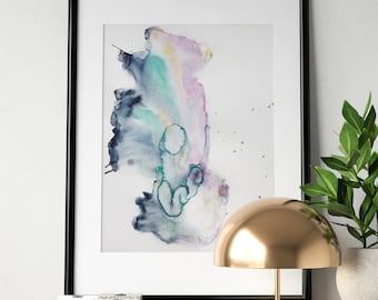 Floating universe - watercolors (original)