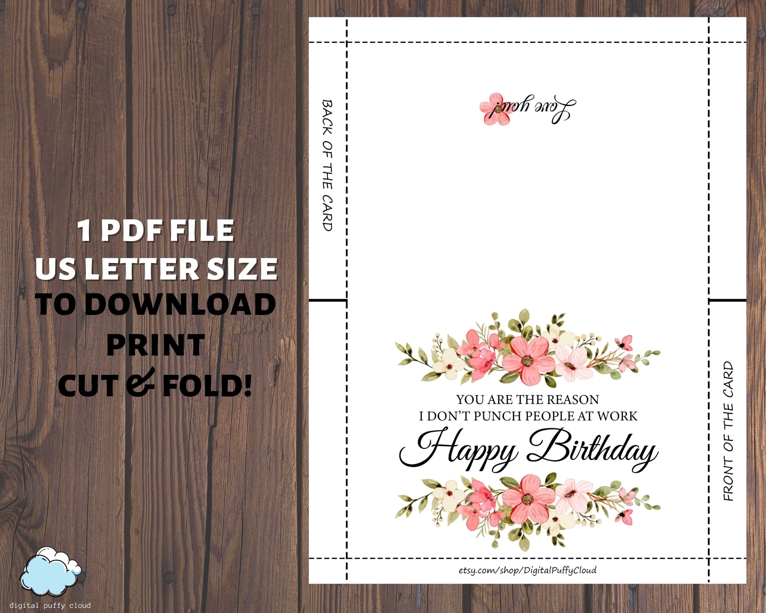 Central 23 Biglietto di compleanno per collega, biglietto di apprezzamento per collega, regalo per collega, biglietti di auguri divertenti per amici di lavoro, con divertenti adesivi
