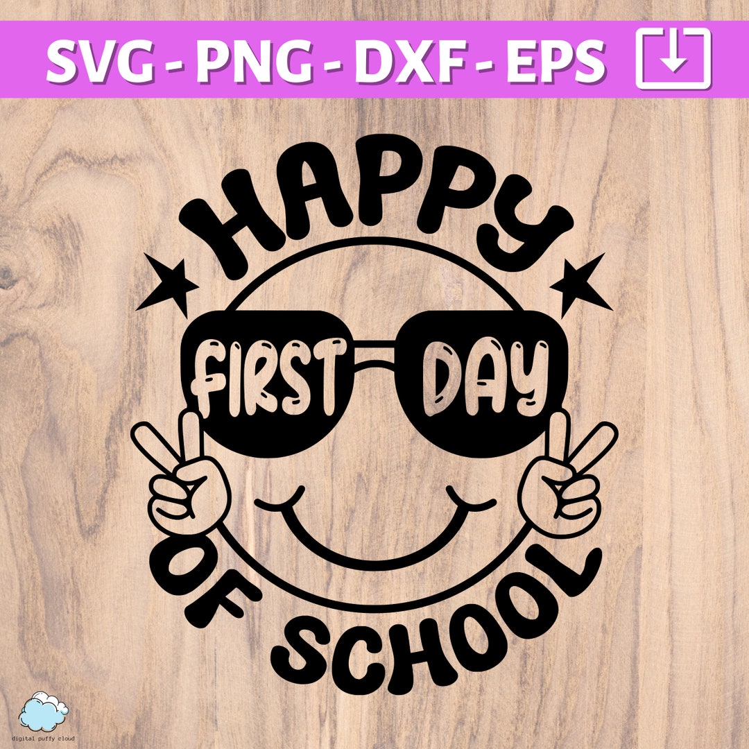 Back to School SVG PNG | Happy First Day of School Svg Png | Shirt Svg ...