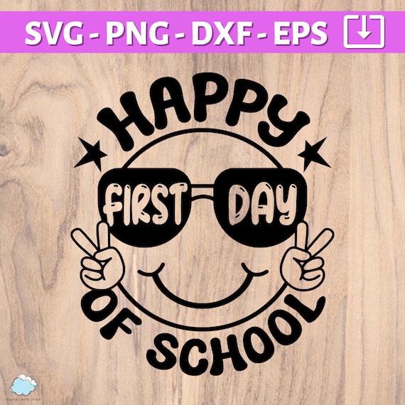 Back To School SVG PNG | Happy First Day Of School Svg Png | Shirt svg for teachers | Svg for students | First day of School Svg for shirts