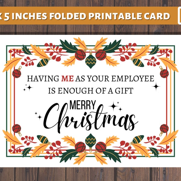 Employee Christmas Card - Etsy