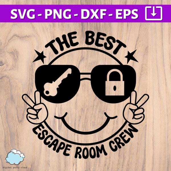 Escape Room Crew SVG for Escape Room matching shirts | The best Escape room crew svg | Escape Room squad png | Escape Room Team shirt svg