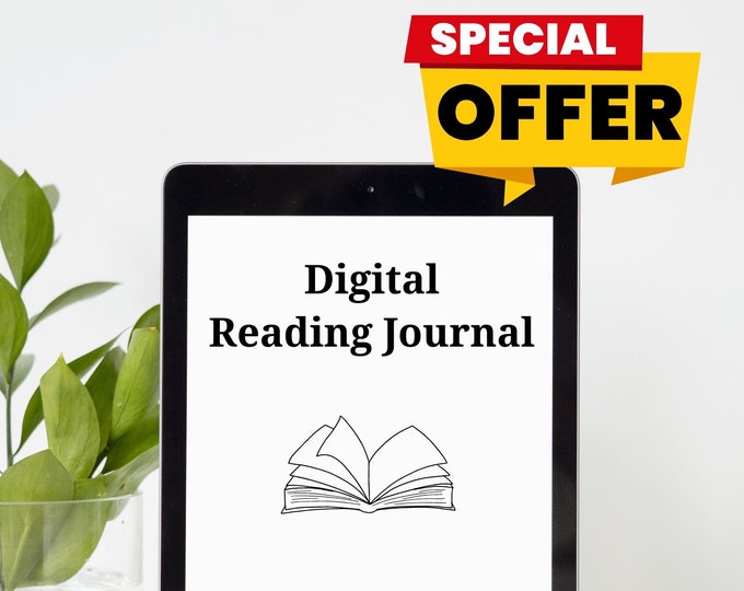 Digital Reading Journal: 30 Pages Templates for Tracking, Analyzing, and Enjoying Your Literary Journey
