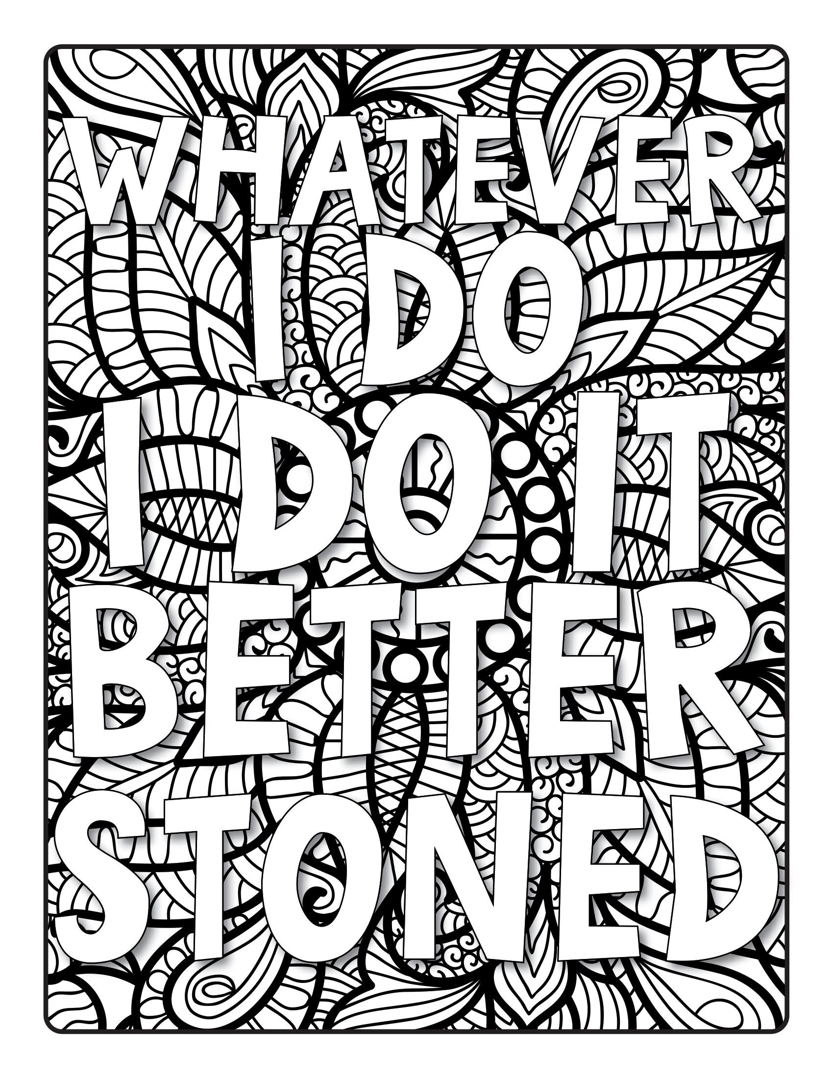 Inspirational Weed Quote Coloring - Il Fullxfull.5525301424 3zhp 