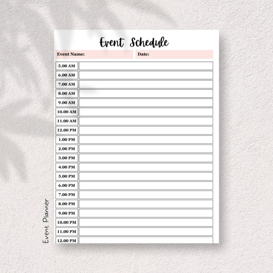 Printable Event Planner Bundle Event Organizer party Guest List Tracker ...