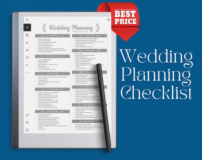 Wedding Planning Checklist, Printable Wedding Checklist, Event Planning, Checklist Printable