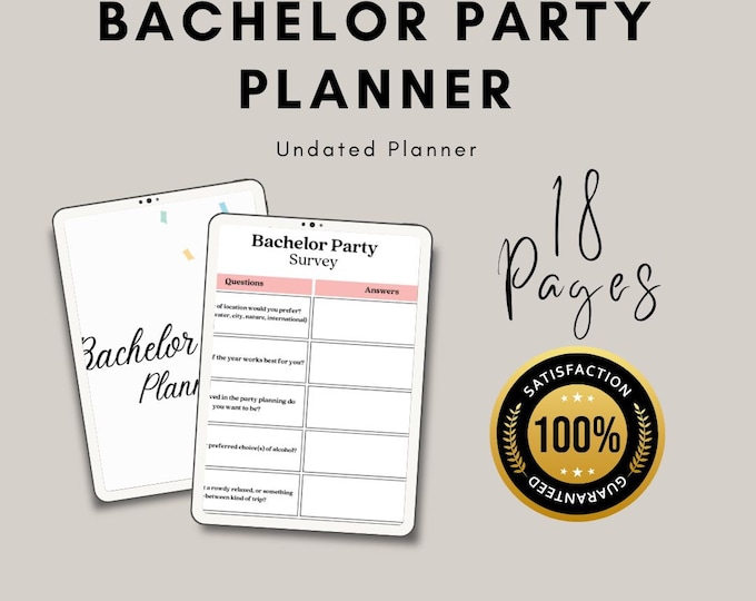 Ultimate Bachelor Party Planner: Digital Guide for Memorable Celebrations