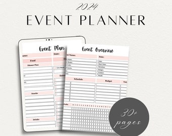 Colorful Event Planning, Editable Party Guest List Tracker Template ...