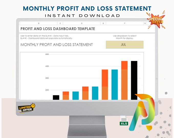 Profit and Loss Statement Template Income Statement Template Expense Report Financial Statement Business Profit Calculator Excel