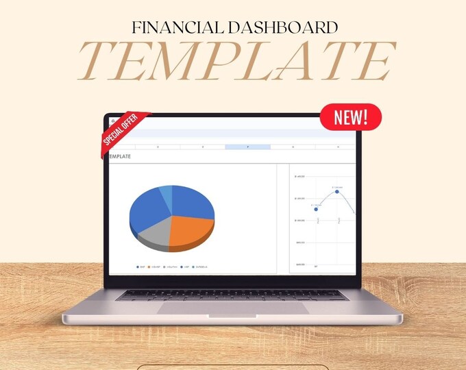 FINANCIAL Dashboard - Excel Template | Financial Dashboard | Finance Dashboard | Dynamic and Flexible Dashboard | Reporting Dashboard