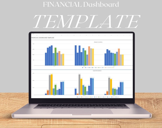 Financial Dashboard | Finance Dashboard | Dynamic and Flexible Dashboard | Reporting Dashboard - 2024  Excel Template |Digital Downloads