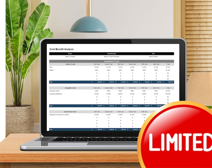 Comprehensive Cost Benefit Analysis Template: Excel Spreadsheet for Informed Decision-Making