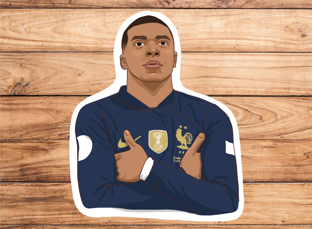 Mbappe Glossy Vinyl Sticker, or Matte Sticker, Laptop Sticker Etsy