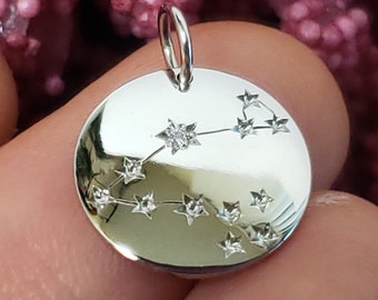 Tous Capricorn Pendant in Silver Vermeil With Mother-of-pearl and Topazes -  Etsy