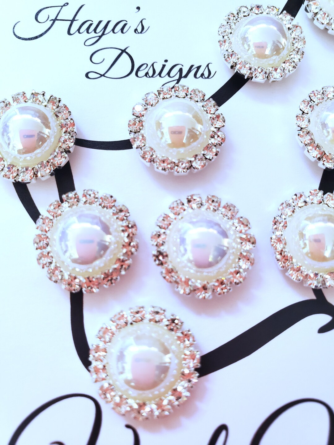 Veil Weights Crystal & AB Cream White Pearl Veil Weights Etsy