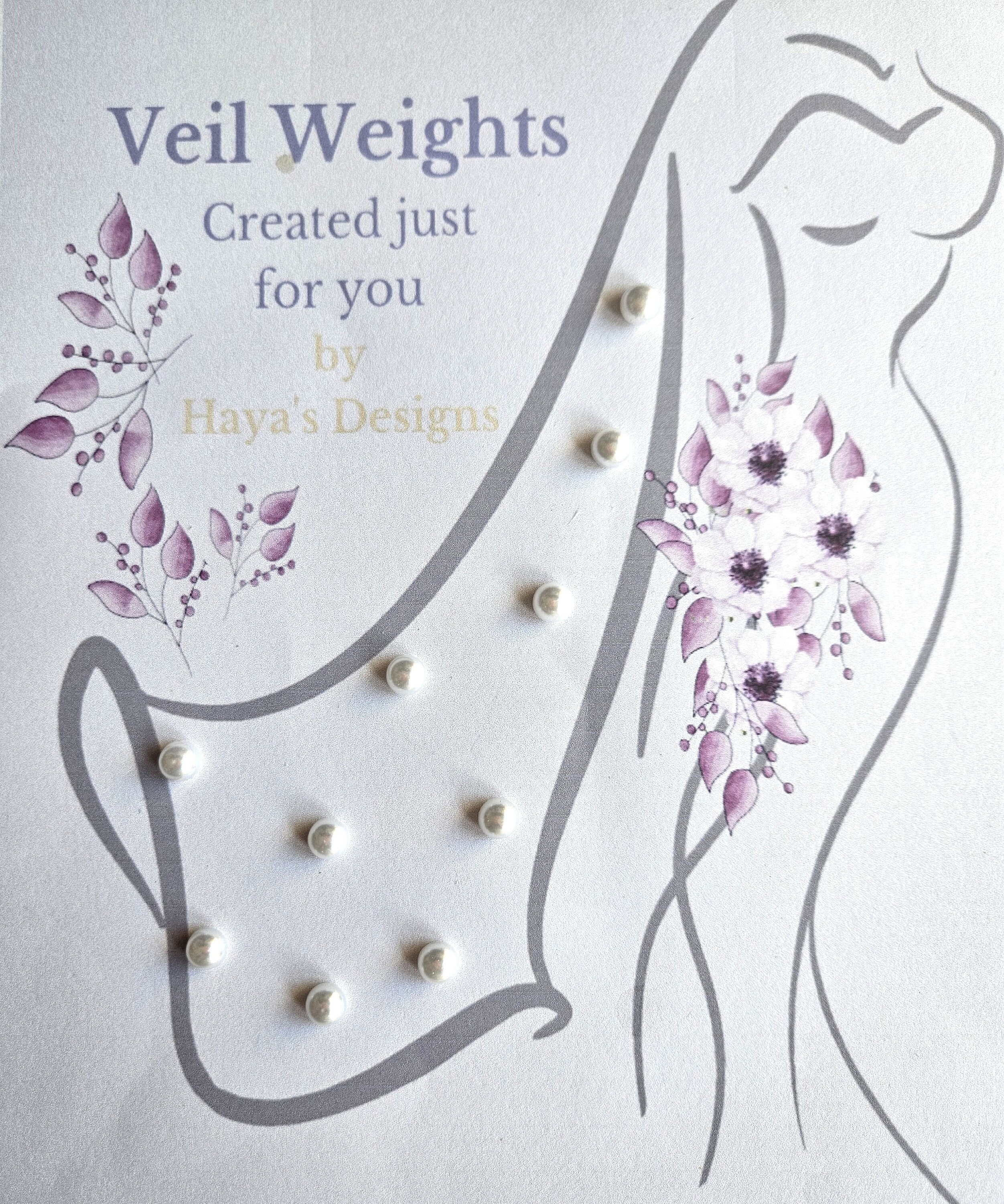 AccessoriesByHayas Veil Weights, Silver Druzy Style Veil Weight, Bridal, Elegant, Wedding, Wedding Veil, Wedding Party, Bride, Bling, Double Sided Set of 10*
