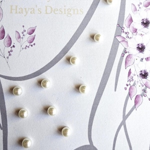 Pearl Magnetic Veil Weights: Wedding Veil Control, White or Ivory, Various Sizes