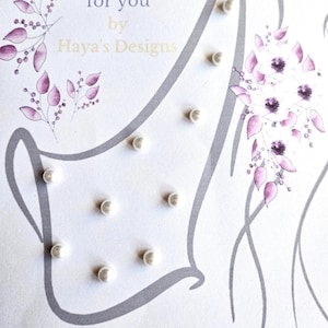 Pearl Magnetic Veil Weights: Bridal Veil Control, White or Ivory, Various Sizes