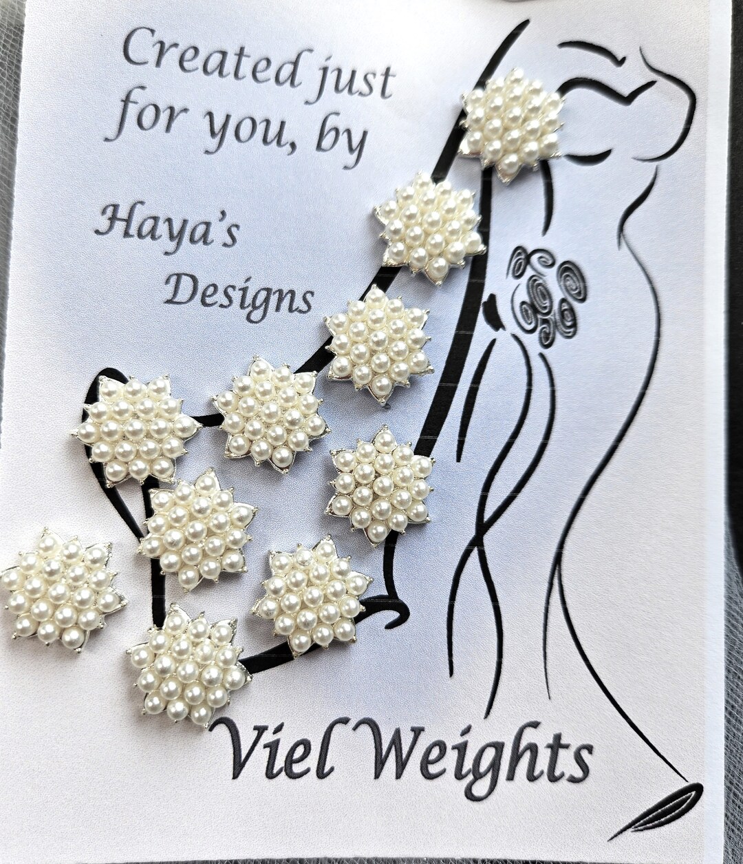 Veil Weights Pearl Cluster Veil Weights Bridal Elegant Etsy