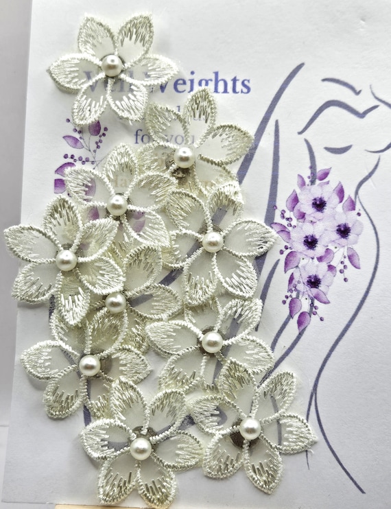 Amusingtao Set di 12 pesi magnetici per velo da sposa, double face, con perle, per veli da sposa, per fissare lunghi veli per matrimoni, regali per donne e ragazze, bianco, 0.39inch in